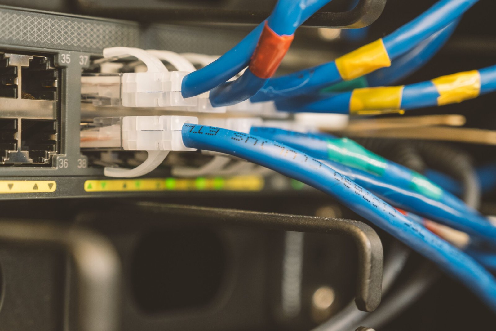 Brett Sayles network switch photo.
